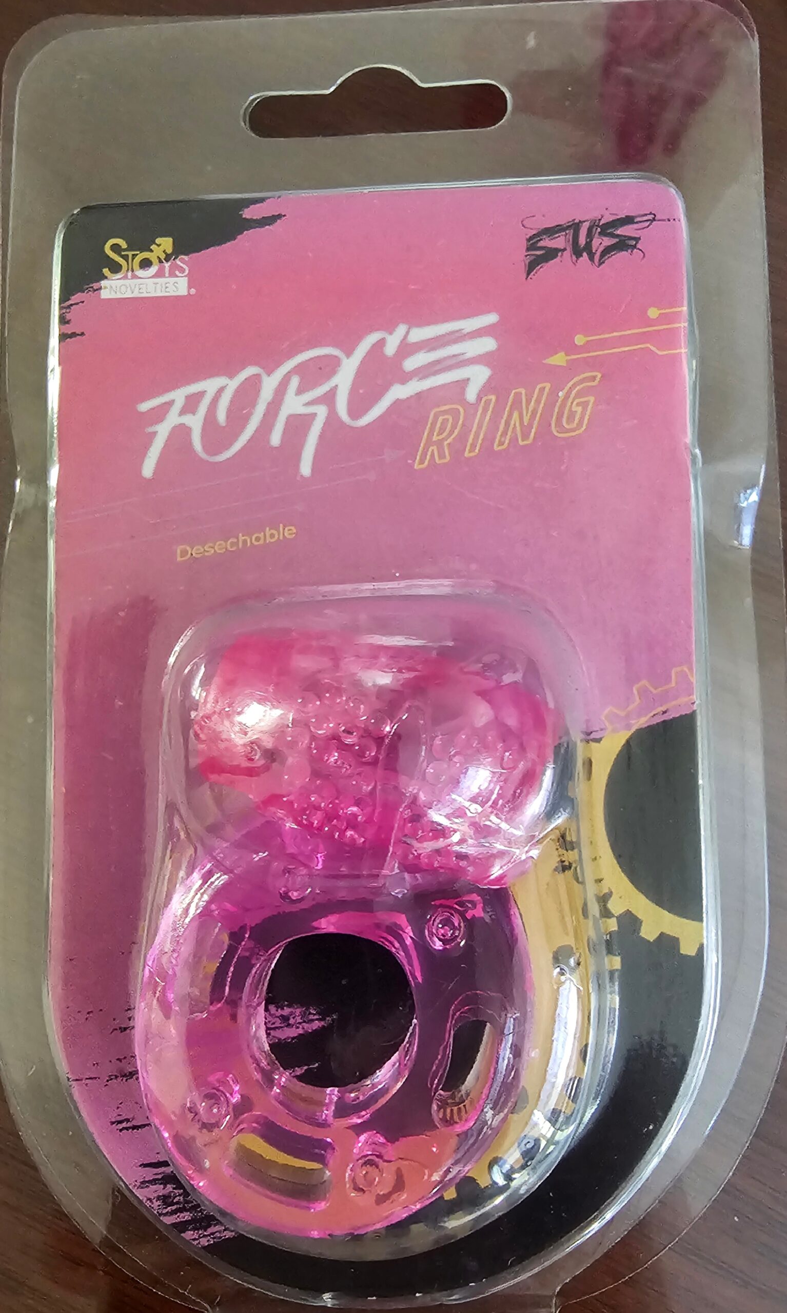 PINK FORCE RING – ANILLO DESECHABLE ESTIMULADOR ELÉCTRICO – ROSA