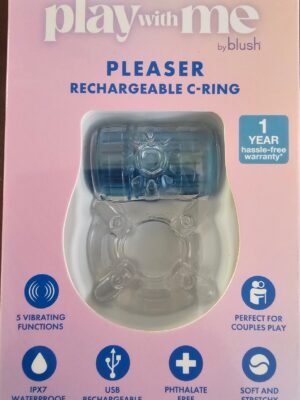 20250610_110307 PLAY WITH ME – PLEASER RECHARGEABLE C-RING – BLUE
