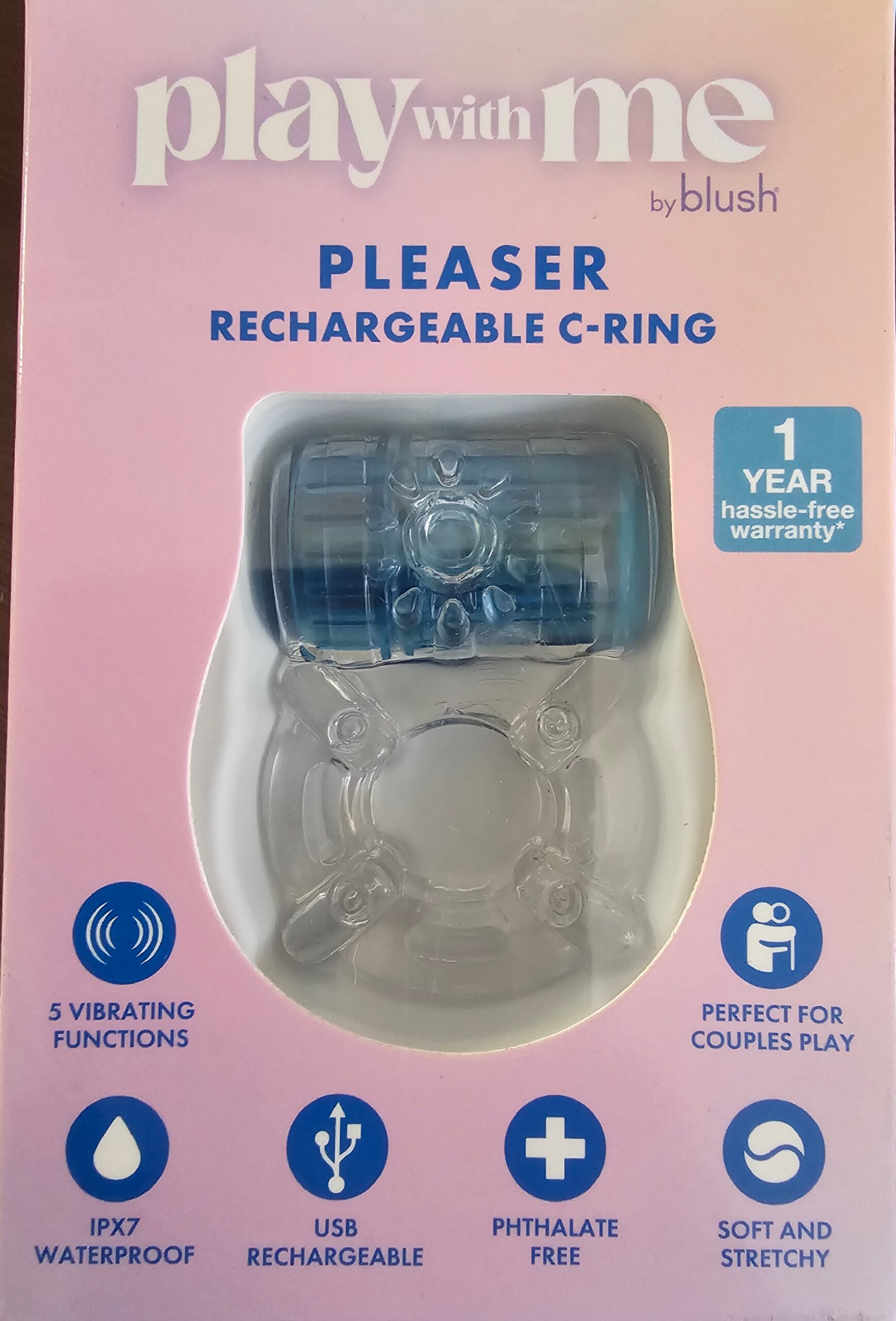20250610_110307 PLAY WITH ME – PLEASER RECHARGEABLE C-RING – BLUE