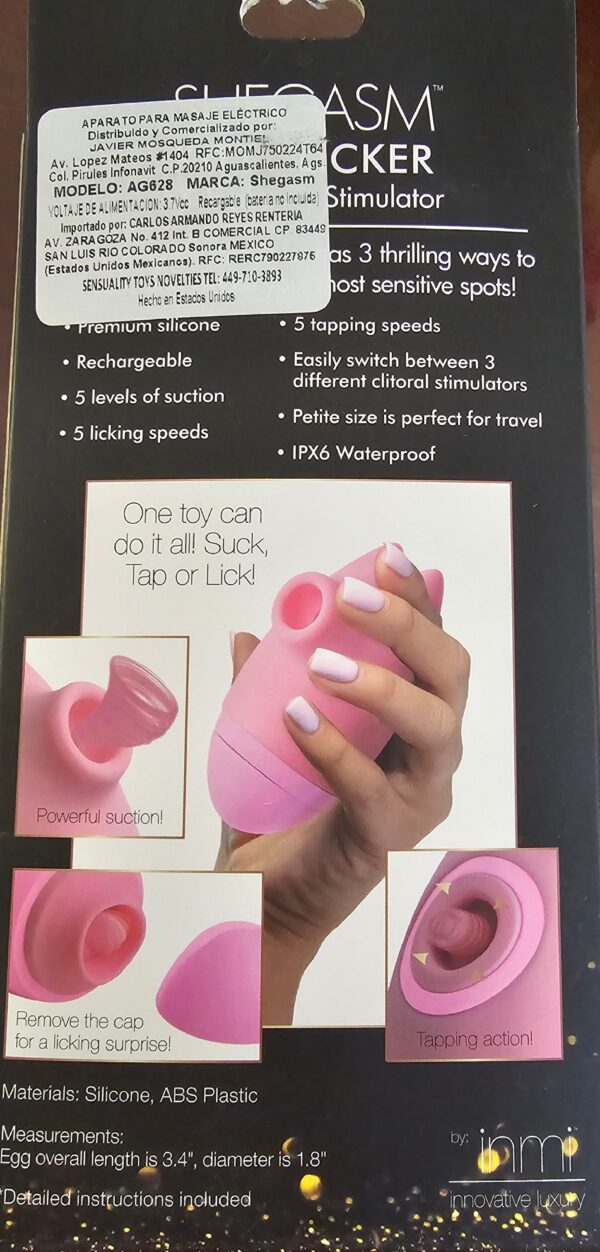INMI – SHEGASM KITTY LICKER – 5X TRIPLE CLIT STIMULATOR