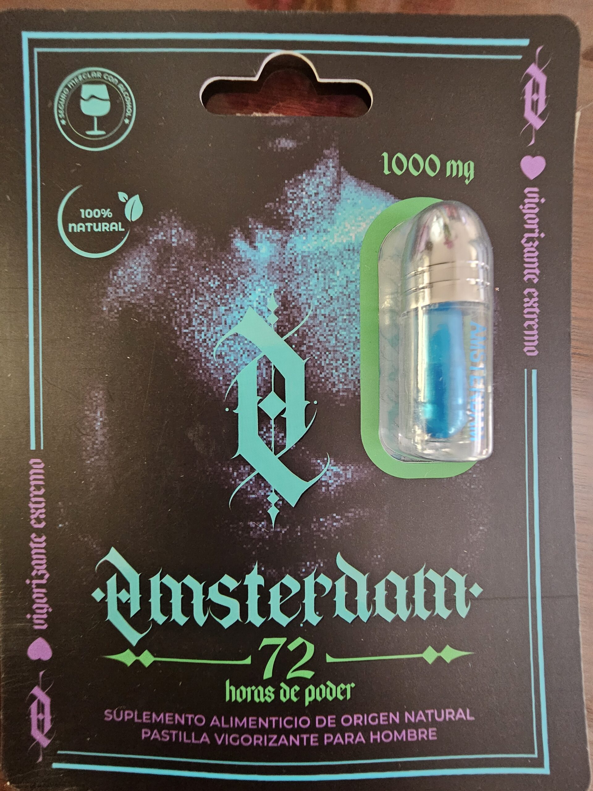 PASTILLA AMSTERDAM VIGORIZANTE MASCULINO