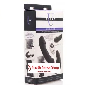 Urge Silicone Strapless Strap On With Remote – Black